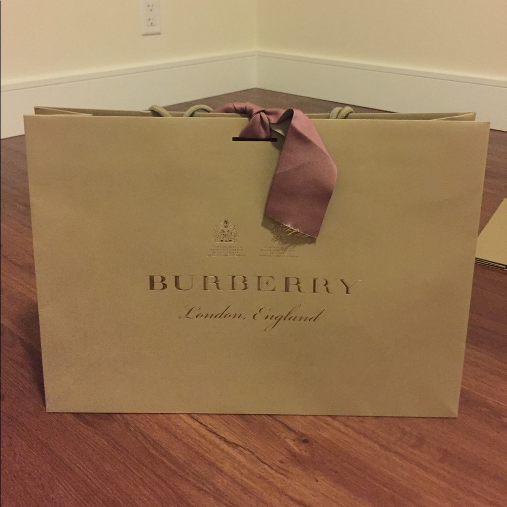 Burberry London shopping paper bag